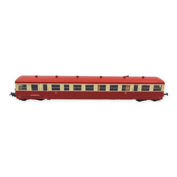 [HO] : Remorque XR-7360 petit fourgon Rouge-Crème, Sotteville, Ep. IV, AC 3 rails - VB446AC