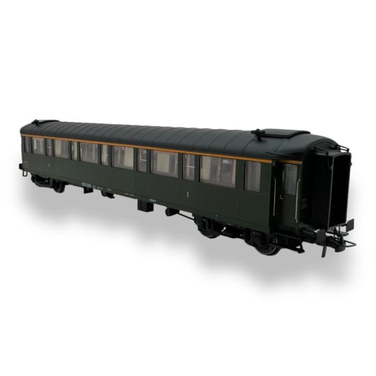 [HO] : Voiture Métallisée Ex-PLM, A7 N°5415, vert 306, SNCF Ep.IIIb – VB454