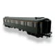 [HO] : Voiture Métallisée Ex-PLM, A7 N°5422, vert 306, SNCF Ep.IIIb - VB457
