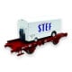 [HO] : Wagon UFR monoporteur brun UIC + Remorque frigo « STEF », SNCF, Ep. IV – WB652