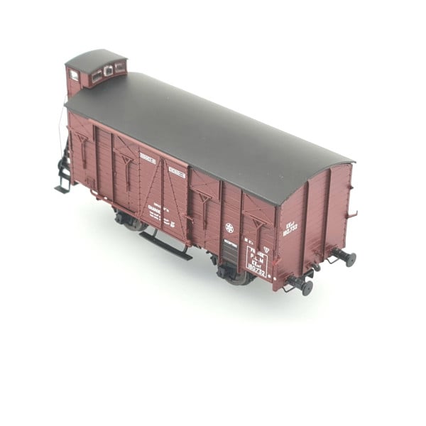 [HO] : Wagon couvert OCEM 19, livrée Marron, PLM, Ep. II - WB686