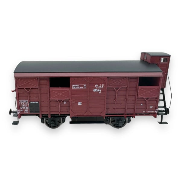 [HO] : Wagon couvert PLM 20t, livrée rouge Sideros, PLM, Ep. II - WB697
