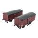[HO] : Coffret de 2 wagons primeurs 10T, rouge Sideros, PLM, Ep. II - WB757