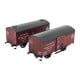 [HO] : Coffret de 2 wagons ISOTHERME Ex-primeur "SFTEF", rouge Sideros, PLM, Ep. I - WB763