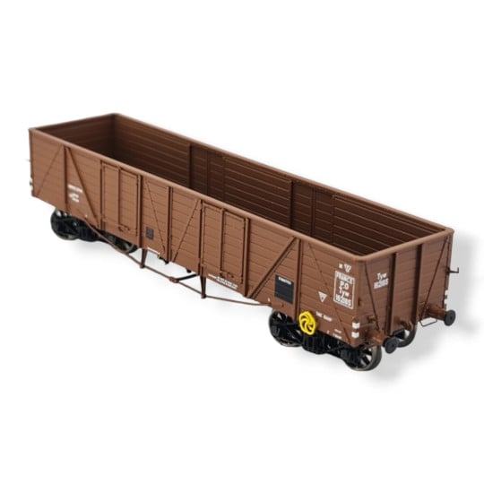 [HO] : Wagon TP tombereau, marron clair, PO, Ep. II - WB783