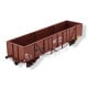 [HO] : Wagon TP tombereau, livrée marron avec marquage "MT", SNCF, Ep. IV - WB791