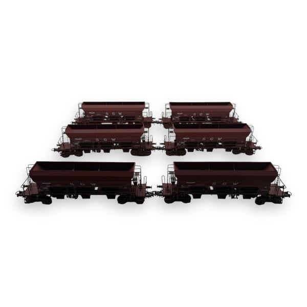 [HO] : Coffret de 6 wagons trémie F70 Eads « SGW », Ep. IV – WB798