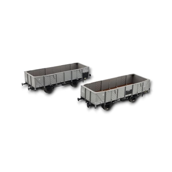 [HO] : Coffret de 2 wagons tombereaux PLM 4 portes bois, gris PLM, Ep. II – WB811