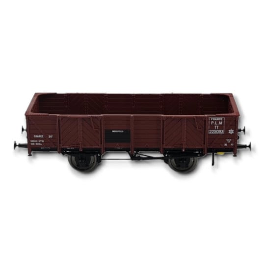 [HO] : Wagon tombereau 4 portes bois, rouge sidéros, PLM, Ep. II – WB813