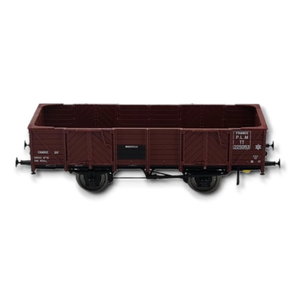[HO] : Wagon tombereau 4 portes bois, rouge sidéros, PLM, Ep. II – WB813