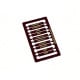 [HO] : Plaques d’itinéraires pour voiture postale EST 1, RAL 3005 [x 10] – XB017