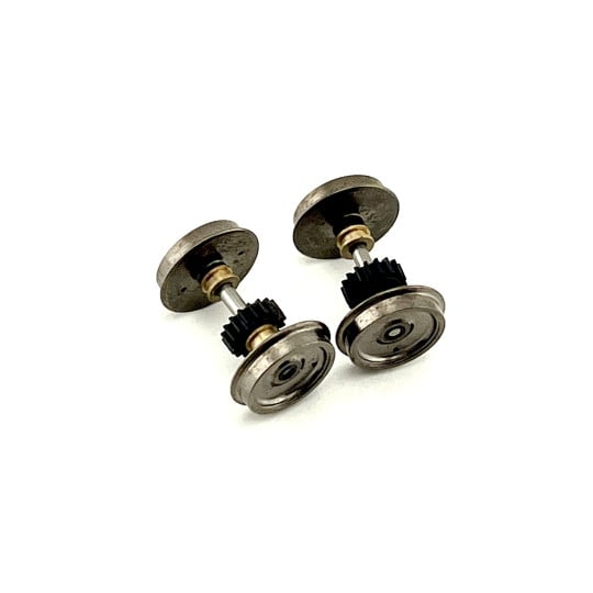 [HO] : Set de 2 essieux à boudins fins sans bandage pour BB63000 REE – XB06302