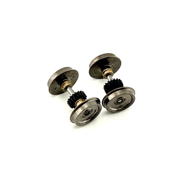 [HO] : Set de 2 essieux à boudins fins sans bandage pour BB63000 REE – XB06302