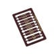 [HO] : Plaques d’itinéraires pour voiture postale OUEST 1, RAL 3005 [x 10] – XB025