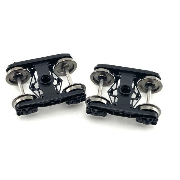 [HO] : Set de 2 bogies Y23 noirs avec boîte SKF x4 - XB-102-B-01