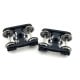 [HO] : Set de 2 bogies Y23 noirs avec boîte SKF x4 - XB-102-B-01