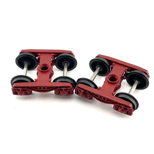[HO] : Set de 2 bogies Y27 E, brun UIC avec boîte SKF x4 - XB-101-B-01