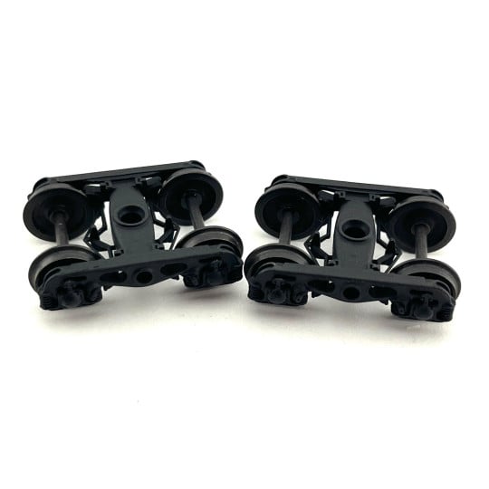 [HO] : Set de 2 bogies Y23 M noirs avec boîte SKF x4 – XB-103-B-03