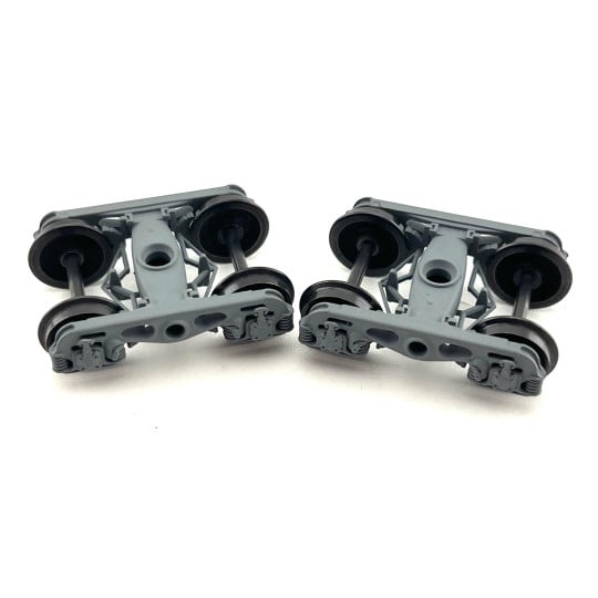 [HO] : Set de 2 bogies Y23 M gris moyen avec boîte ISNR x4  – XB-103-C-01