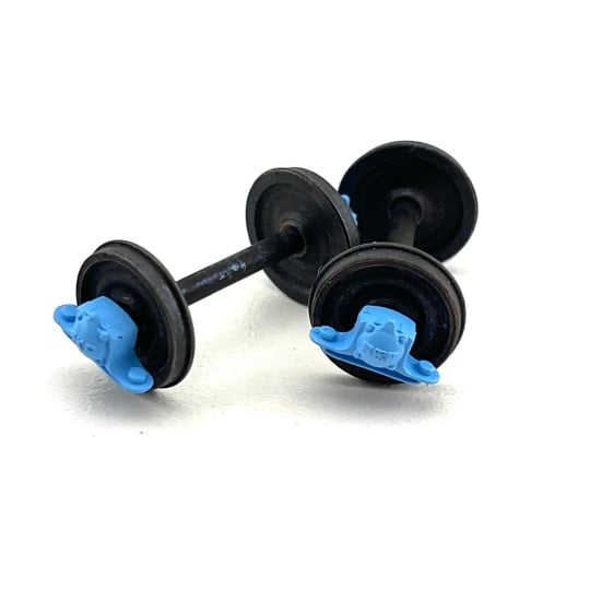 [HO] : Set de 2 essieux OCEM, roues pleines D 1050, boîtes à rouleaux – XB20302