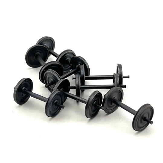 [HO] : Set de 8 essieux à roues pleines OCEM D1050, axes nus – XB20208