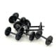 [HO] : Set de 8 essieux à roues pleines OCEM D1050, axes nus – XB20208
