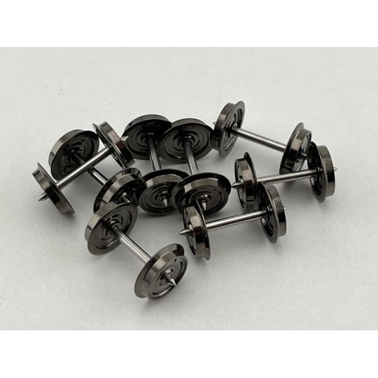 [HO] : Set de 8 essieux pour wagons OCEM D1050 pour système 3 rails (AC) – XB25008