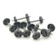 [HO] : Set de 8 essieux de wagons wagon TP roues pleines pour décor uniquement – XB21308