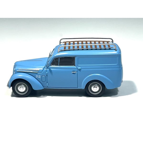 [HO] Voiture Renault Juvaquatre Fourgon tôlé bleu - CB208