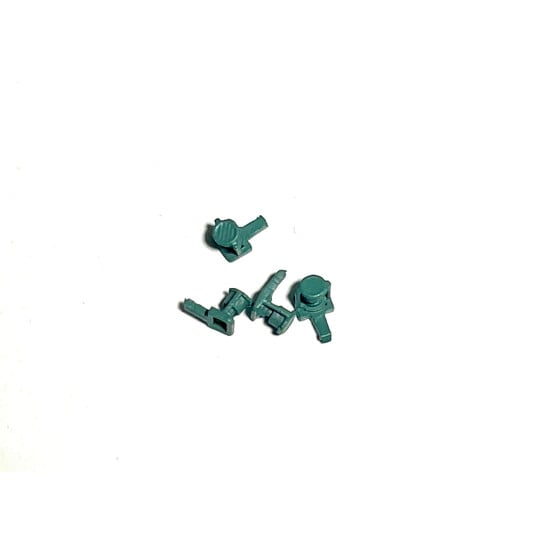 [HO] : Avertisseur 1 trompe mono-ton en métal de fonderie vert [x 4] – XB521