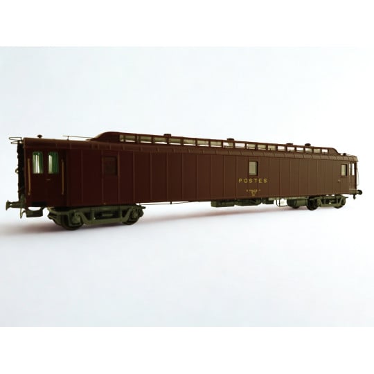 [HO] : Voiture ambulant postale OCEM 21,6m, PAz, brun PTT, SNCF, Ep. IV – VB087