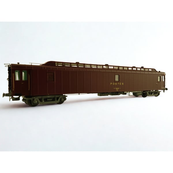 [HO] : Voiture ambulant postale OCEM 21,6m, PAz, brun PTT, SNCF, Ep. IV – VB087
