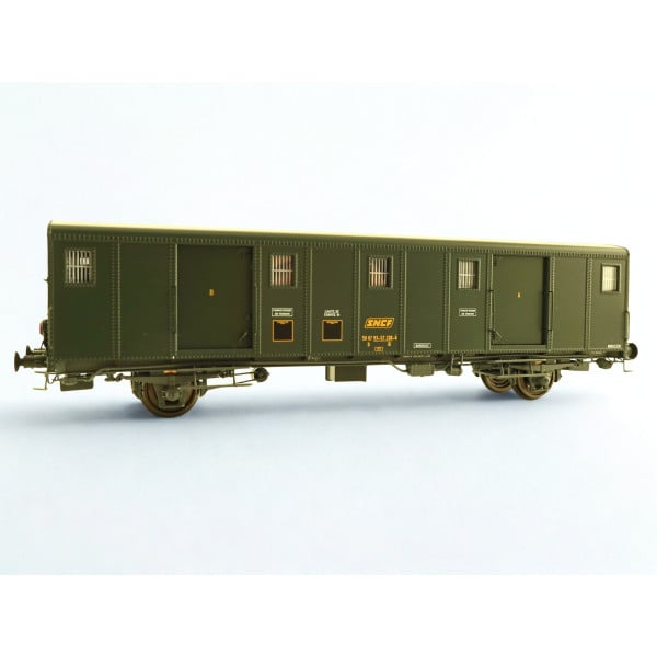 [HO] : Fourgon OCEM 30 ex ETAT, Feux de fin de convoi et portes ouvrantes avec décodeur, SNCF, Ep. IV - VB115S