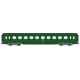 [HO] : Set de 3 voitures allégées ÉTAT « Saucisson » B10, B10 et B5d, vert 301, SNCF Ep. IV (Nouveaux N° de voitures) – VB500