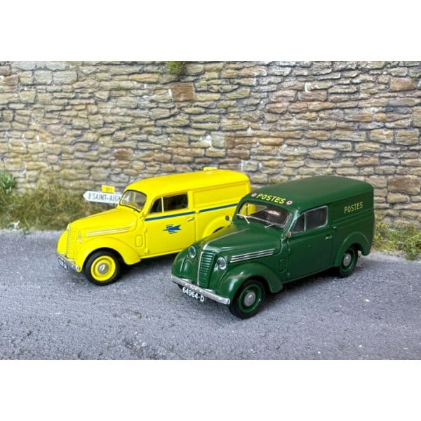 [HO] Voiture Renault Juvaquatre La Poste jaune - CB169