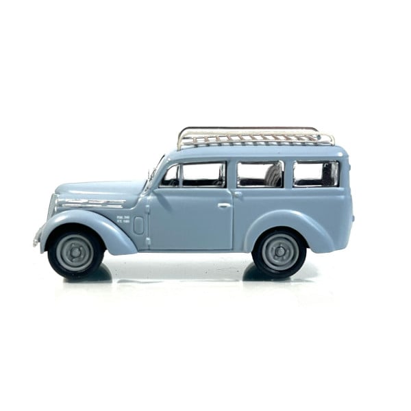[HO] Voiture Renault Juvaquatre familiale grise - CB211