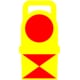 [HO] : Lanternes feux de fin de convoi moderne jaune, SNCF, Ep. IV-V [x 6] – XB501