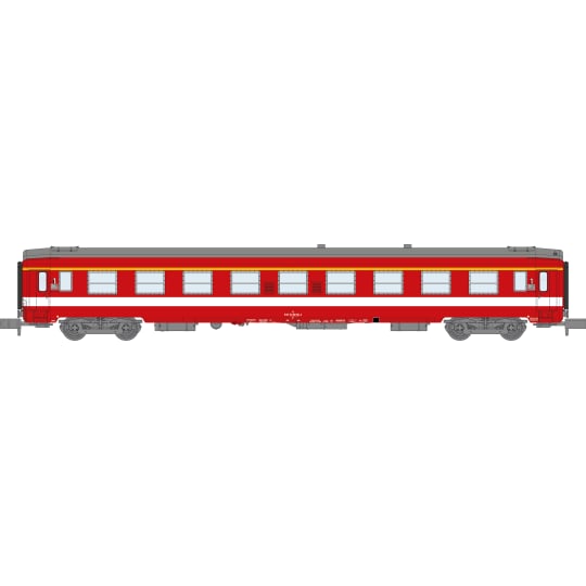 [N] : Voiture UIC A9, Livrée rouge ex « Capitole », 1/2 cartouche Corail, Ep. IV – MIKADOTRAIN NW341