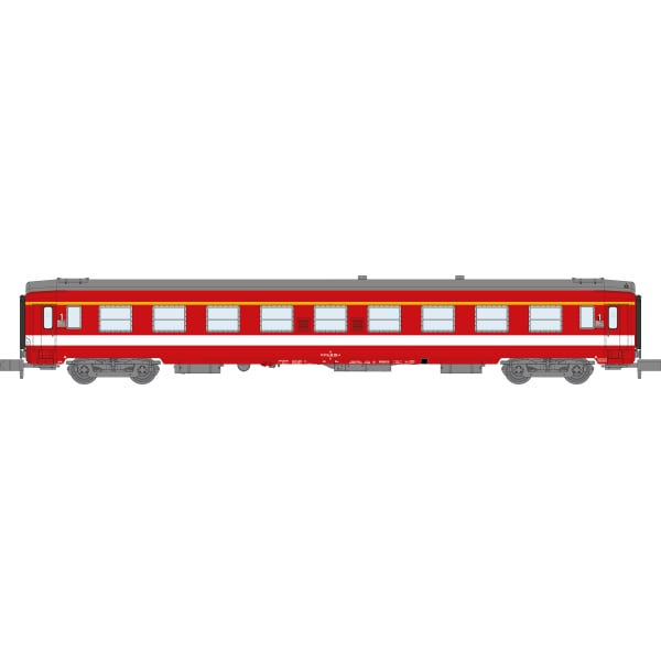 [N] : Voiture UIC A9, Livrée rouge ex « Capitole », 1/2 cartouche Corail, Ep. IV – MIKADOTRAIN NW341