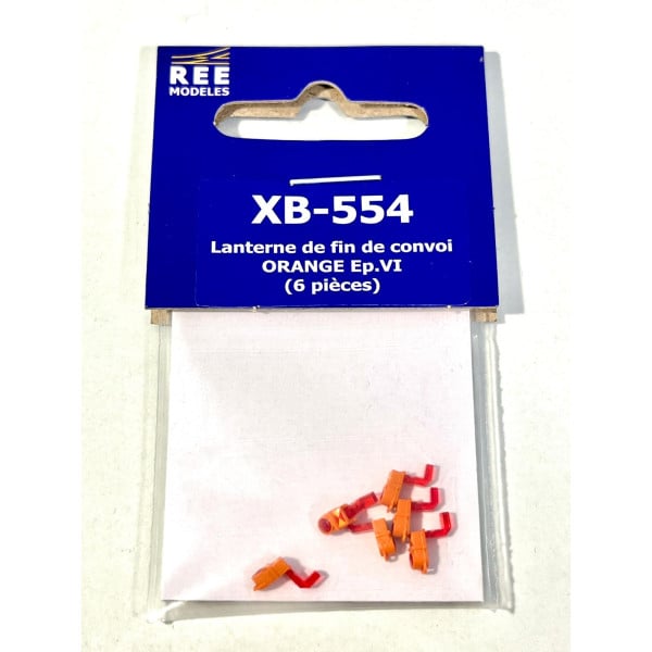 [HO] : Lanternes feux de fin de convoi orange, SNCF, Ep. VI [x 6] – XB554