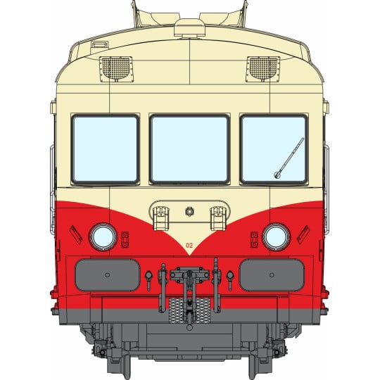 [HO] : Autorail X2902 Jupé, 1ère classe Origine, NANCY, SNCF, Ep. III, Analogique - MB227