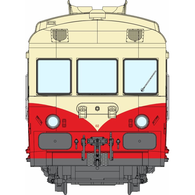 [HO] : Autorail X2902 Jupé, 1ère classe Origine, NANCY, SNCF, Ep. III ...