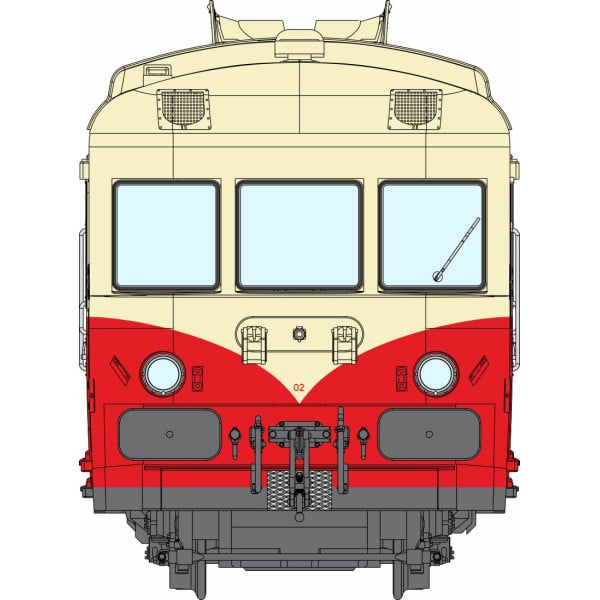[HO] : Autorail X2902 Jupé, 1ère classe Origine, NANCY, SNCF, Ep. III, Analogique - MB227