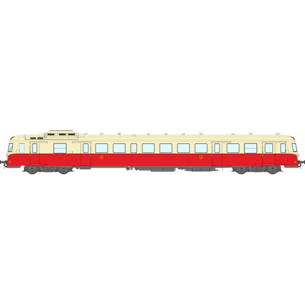 [HO] : Autorail X2902 Jupé, 1ère classe Origine, NANCY, SNCF, Ep. III, Analogique - MB227