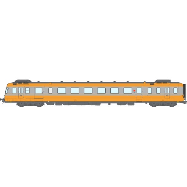 [HO] : Autorail RGP 2 X-2702 Moderne Orange-Alu, Ep. IV-V, Analogique - MB174