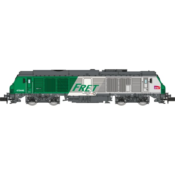 [N] : Locomotive diesel BB 75446 livrée FRET, Longueau, SNCF, Ep. VI, Analogique – MIKADOTRAIN NW293