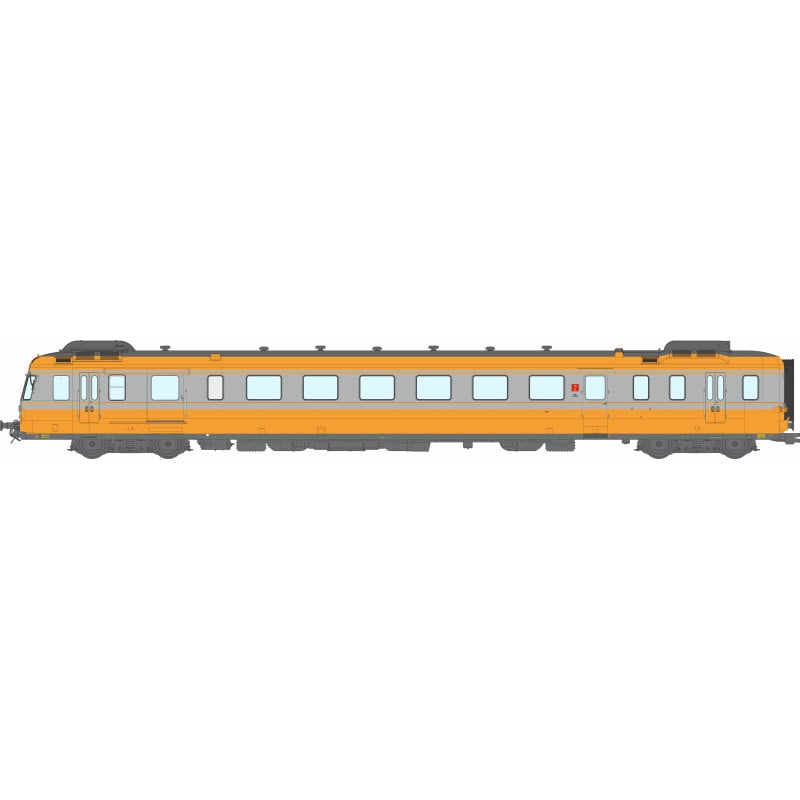 [HO] : Autorail RGP 2 X-2702 Moderne Orange-Alu, Ep. IV-V, DCC Sound ...