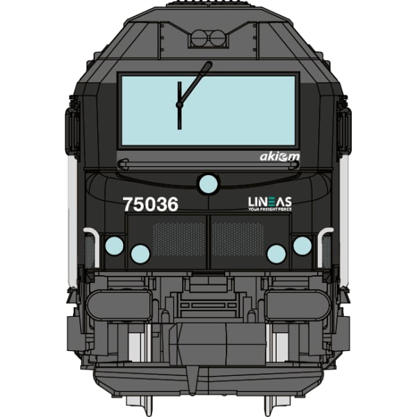 [N] : Locomotive diesel BB 75036 LINEAS livrée noire, Ep. VI, Analogique – MIKADOTRAIN NW294