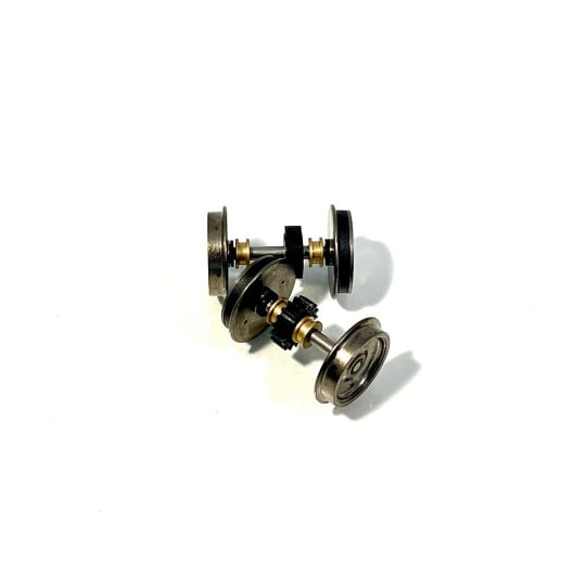 Accessoire BB63000 - Set de 2 essieux avec boudin fin + Bandages - XB06303