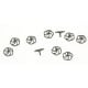 [HO] : Volants de frein pour wagons TP USA, gris [x 10] – XB528